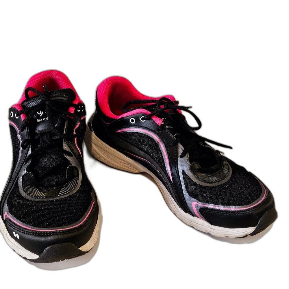 Ryka Black Pink Sky Walk Walking Sneakers Shoes Size 9 - Picture 3 of 12